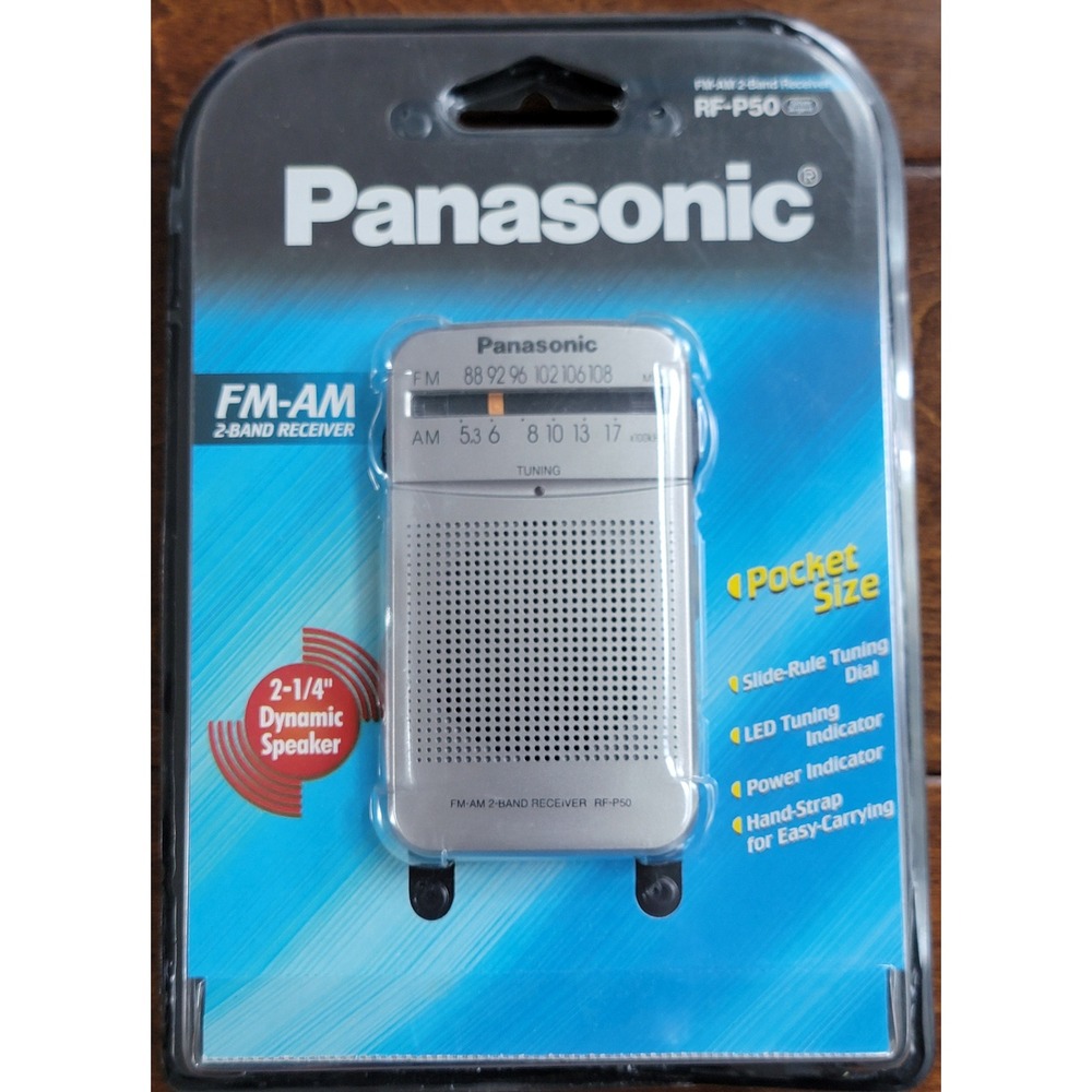 Panasonic RF P50D Pocket Radio FM AM LED Tuning Compact Design Speaker New